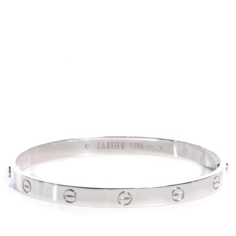 white gold bracelet cartier